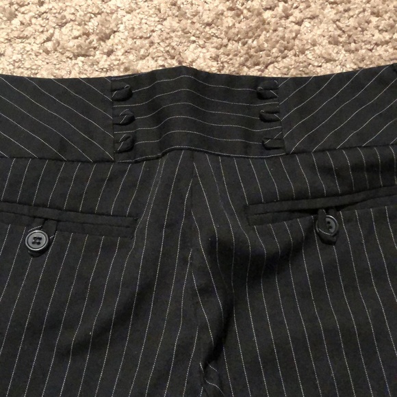 Pinstripe Capris with Lace-up Corset Back - Picture 5 of 6